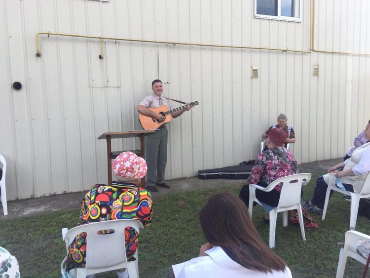 The first service since the Covid-19